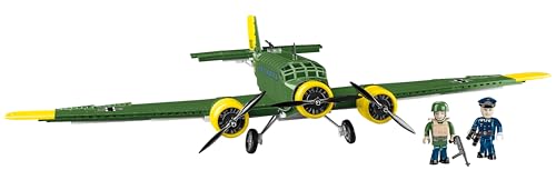 Cobi- Junkers Ju 52/3M Esercito Blocchi Di Costruzione, Colore Verde, Giallo, Cobi-5710
