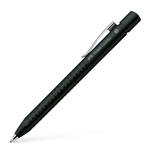 Faber-Castell Grip 2011 Penna A Sfera Punta Media - Nero Ghiaccio, Colore Inchiostro Blu