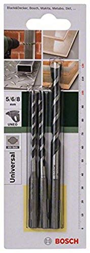 Bosch Accessories Diy 3X Set Di Punte Multifunzione (Sds Quick, Ø 5/6/8 Mm, Accessorio Martello Perforatore)
