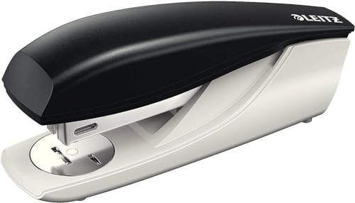 Leitz Cucitrice Da Ufficio, Capacità Fino A 30 Fogli, Nero, Design Ergonomico, Include Punti, Gamma Nexxt, Cartone, 55000095