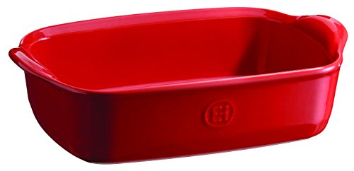 Emile Henry, Piatto Da Forno Singolo In Ceramica, Ceramica, Grand Cru, 22 X 14 X 6 Cm