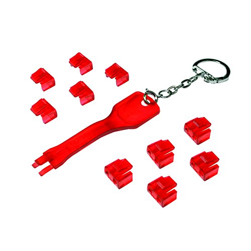 Logilink Porta Rj45 1 X E 10 X Serrature Rot 1X Schlüssel, 10X Schlösser