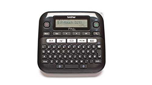 Brother Pt-D210, Etichettatrice Desktop Professionale Con Display Grafico Per L'Anteprima E Tasti Funzione One Touch, Nastri Fino A 12 Mm