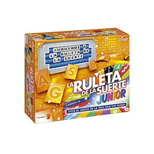 Diset Roulette Della Fortuna Junior Gioco Da Tavolo Da 2 A 4 Giocatori + 8 Anni In Spagnolo, Multicolore, 46207
