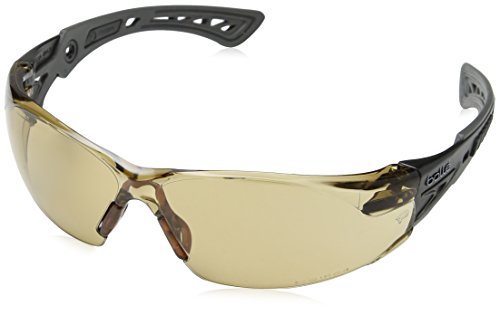 Rush+ - Patillas Bi-Material Gris/Negro – Pc Twilight - Anti-Rayaduras Y Anti-Vaho Platinum