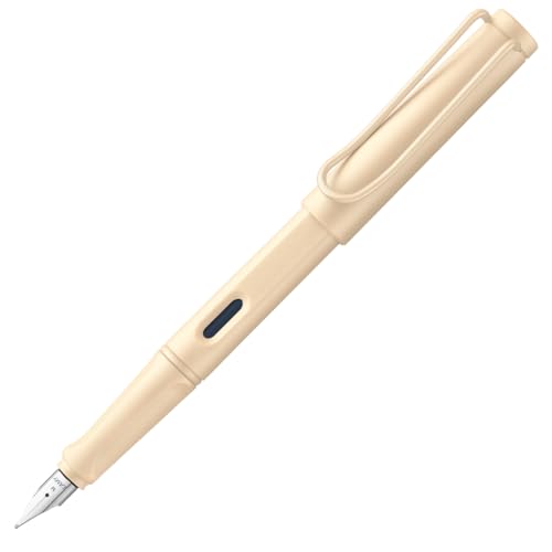 Lamy Safari - Penna Stilografica Moderna 020 In Plastica Resistente, Con Manico Ergonomico E Molla In Acciaio, Larghezza Punto F, Cartuccia D'Inchiost