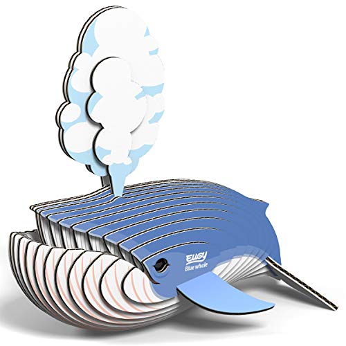 Eugy 066 Balenottera Azzurra. Eco-Friendly 3D Paper Puzzle