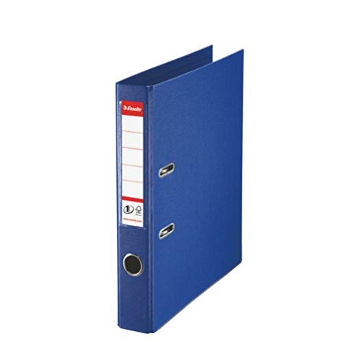 Esselte Raccoglitore A Leva Formato A4, Blu, In Plastica Con Dorso Da 5,2Cm, 1 Pezzo , 811450