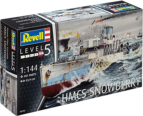 Revell- Hmcs Snowberry Kit Di Montaggio Modello Nave, 10 -O 18 Anni Multicolore, 05132
