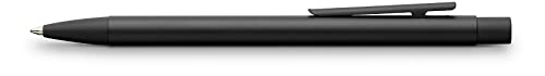 Faber-Castell 342320 - Penna A Sfera Neo Slim In Metallo, Refill Misura M, Nero