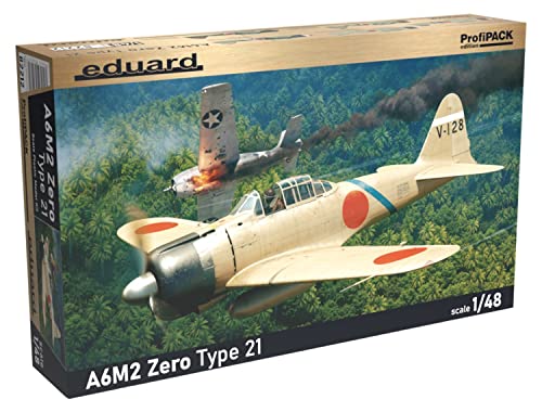 Eduard Edk82212 1:48 Profipack-A6M2 Zero Type 21 Kit Modello In Scala, Colore Modellato
