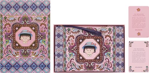 Moleskine Gift Set Sakura Di Momoko Sakura, 2 Taccuini Edizione Limitata, Layout A Righe E Copertina Rigida, Formato Large 13 X 21 Cm, E Pochette In S