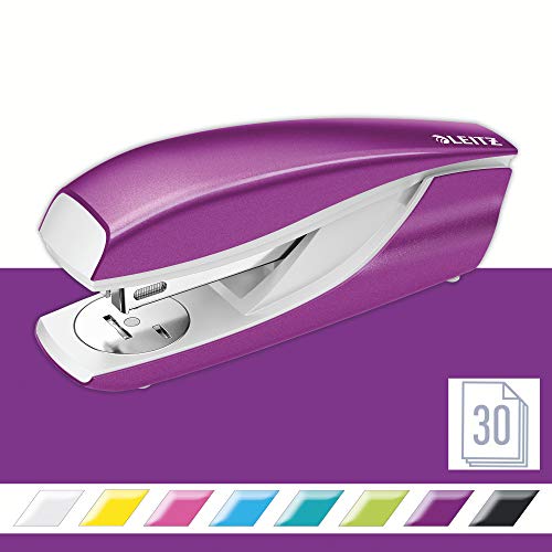 Leitz Cucitrice Da Ufficio Nexxt Wow, Fino A 30 Fogli, Cardboard, Box, Viola