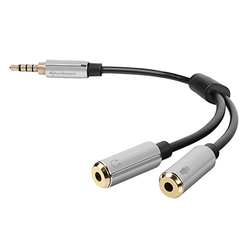 Sharkoon Pmp35 Cavo Combo Audio Adattatore 12 Cm Argento