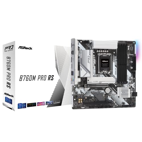 Asrock B760M Pro Rs, Intel B760 Mainboard - Sockel 1700, Ddr5
