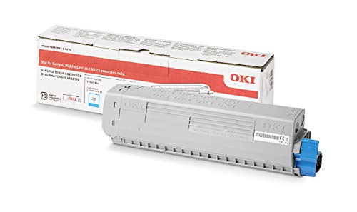 Oki 46861307 Cartuccia Toner Originale, Ciano, Xl, 10000 Pagine