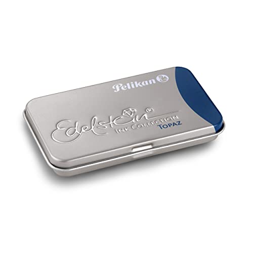 Pelikan 339655 Cartucce Per Stilografica Pelikan Inchiostro Pregiato Edelstein, Colore Topazio, 6 Cartucce