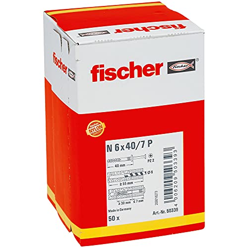 Fischer Con Tassello N, 6 X 40/7 P, 50339