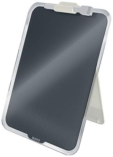 Leitz Portablocco Da Scrivania In Vetro Cancellabile A Secco, Gamma Cosy, Grigio Velluto, 39470089