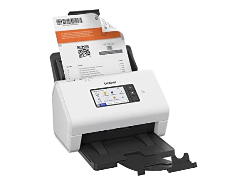 Brother Ads4900W Scanner Desktop,Connettività Di Rete Wi Fi 5Ghz E Cablata,Usb3.0 Superspeed E Scansione Diretta Su Host Usb,Scansione Fino A 60 Pg/Mi