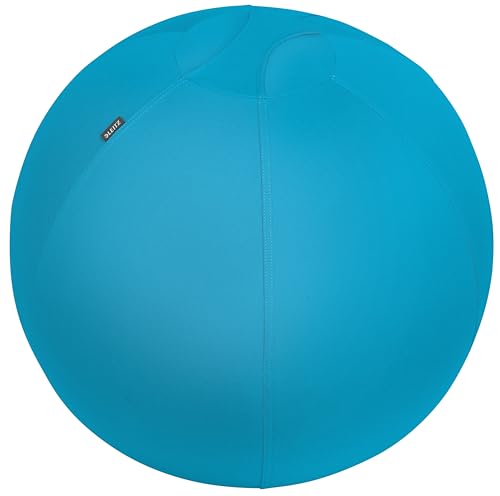Leitz Ergo Cosy Active Palla Da Seduta Dal Design Ergonomico Con Rivestimento In Tessuto, Sfera Interna, Pompa Ad Aria Manuale E 2 Tappi, 650 Mm X 650