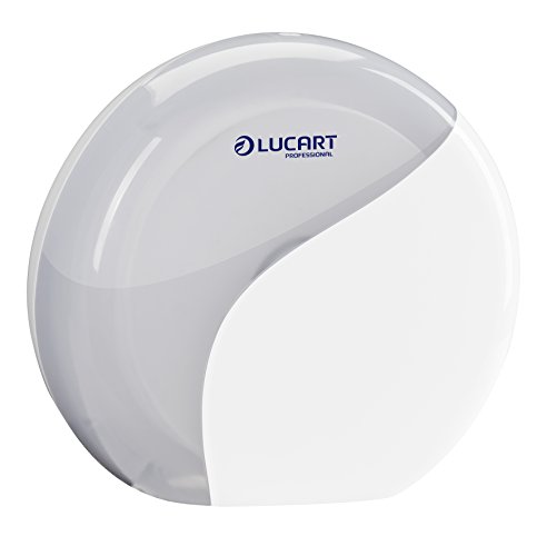 Lucart Professional 892322 Dispositivo Dispenser Di Carta Igienica, Mini Jumbo, Bianco Pack Di 6)