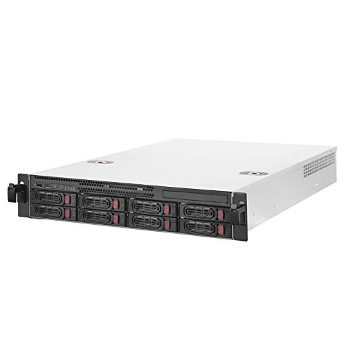 Silverstone Technology Sst-Rm22-308 - Server Con Montaggio A Rack, Supporta 8 Unità Sas/Sata Hdd/Ssd Da 2,5"/3,5" Con Interfaccia Mini-Sas-Hd-Sff-8643