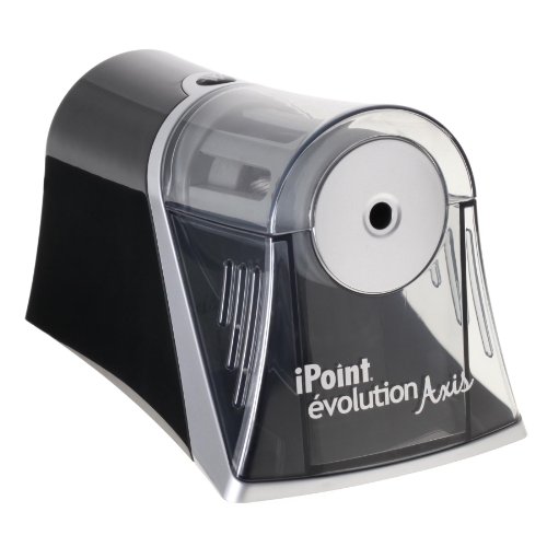 Westcott E-15510 00 Temperamatite Elettrico Ipoint Axis Con Arresto Punta Automatico, Grigio/Nero