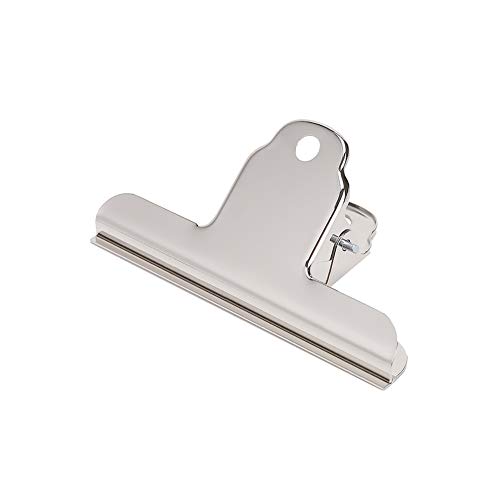 Confezione Da 10 Pezzi Bulldog Clips, Coideal 4 Pollici Silver Metal File Money Binder Morsetti Clip Per Home Office Materiale Scolastico (Quadrato)