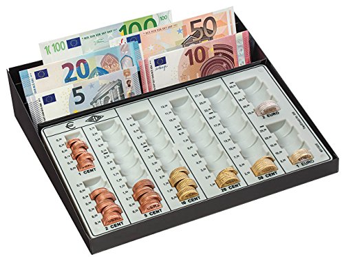 Wedo 160958049 Cassa Contanti, Colonne Fisse, 270 X 255 X 65 Mm, Nero/Bianco