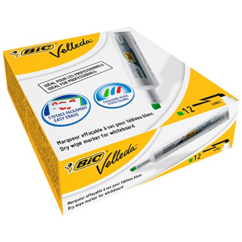 Bic Pennarello Velleda 1791 Punta Scalpello Whiteboard Verde