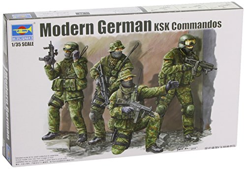 Trumpeter Modern German Ksk Commandos Figure Set (4 Pezzi), Scala 1/35