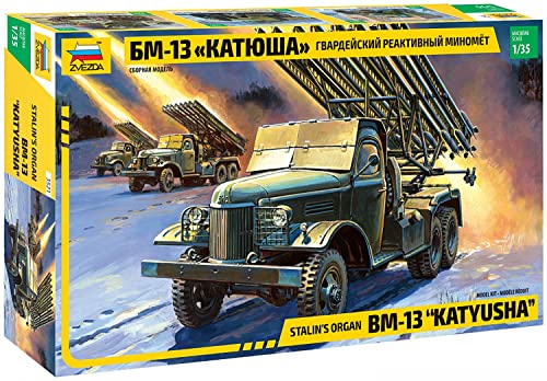 Zvezda 500783521 - Modellino Di Lanciarazzi Bm-13 Katiusha Della Ii Guerra Mondiale, In Scala 1:35