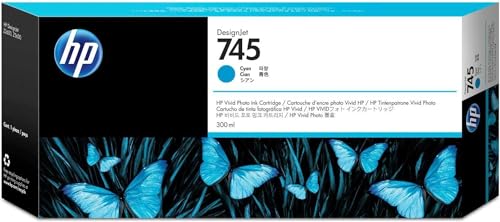 Hp 745 F9K03A, Cartuccia Originale Hp Da 220 Pagine, Compatibile Con Designjet Z2600 E Z5600 44, Ciano