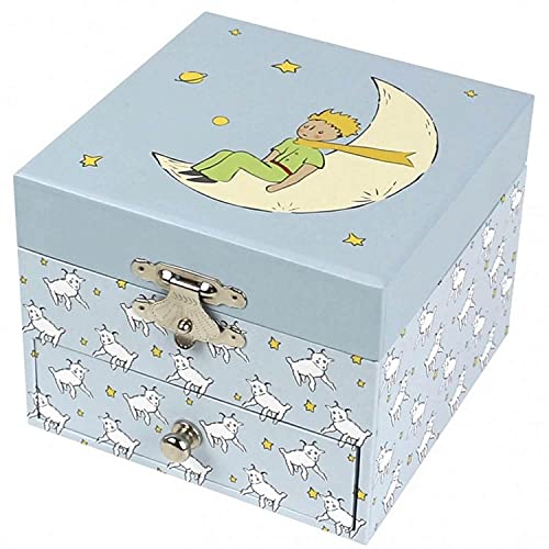 Trousselier - The Little Prince© Saint Exupery - Scatola Del Tesoro E Gioielli Musicali - Ideale Regalo Per Bambini - Musica Blu Danubio - Colore Verd