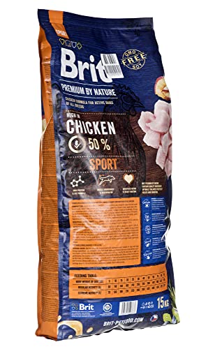 Brit Premium By Nature Sport - Dry Dog Food - 15Kg