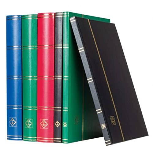 Leuchtturm Album Per Collezionisti Di Francobolli 317477 - Stock-Book Basic - 64 Pagine Bianche Din A4 - Non Imbottito, Copertina Verde