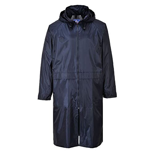 Classic Rain Coat Color: Navy Talla: Large
