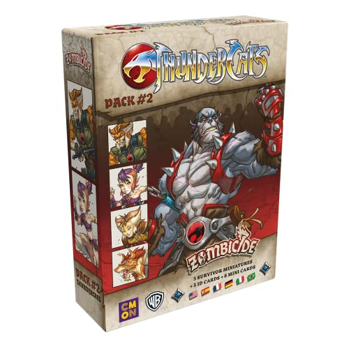 Cmon Asmodee - Thundercats Pack 2 - Espansione Gioco Da Tavolo Zombicide Green Horde E Zombicide Black Plague, Pack Miniature, Edizione Multilingua Co