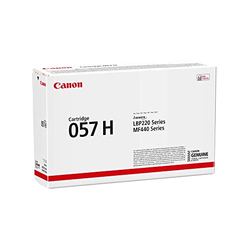 Canon Cartuccia 057 H Toner Nero, Rendimento 3100 Pagine, Imballo In Cartone