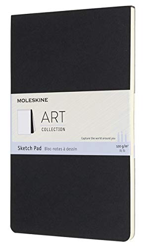 Moleskine Art Sketch Pad Blocco Per Schizzi, Carta Per Matite, Carboncino, Penne, Penne Stilografiche E Pennarelli, Copertina Morbida, Formato Large 1