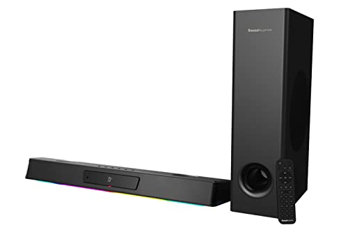 Creative Sound Blaster Katana V2X Soundbar Da Gioco Multicanale 5.1 Con Subwoofer Compatto, Potenza Di Picco Di 180W, Design A 5 Driver Tri-Amplificat