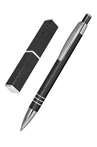 Online Bolígrafo De Punta De Grafito De Metal Con Bolígrafo Retráctil De Aluminio Y Recarga Reemplazable Tinta Negra, Color Negro