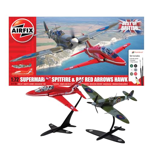 Airfix- Air Craft Il Meglio Di British Spitfire E Hawk, Multicolore, X50187