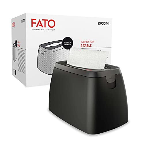Fato Dispenser S-Table Per Tovaglioli Intercalati 16X24 - Sistema Nap-By-Nap - Utilizzabile Su Tavolo O Bancone - Abs - Colore Nero