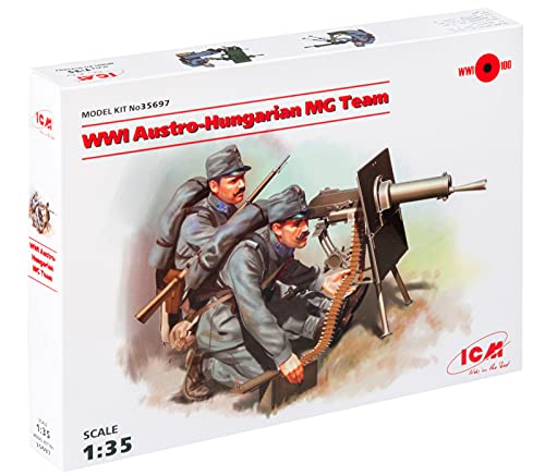 Icm 35697 Figura Wwi Austro Della Hungarian Mg Team
