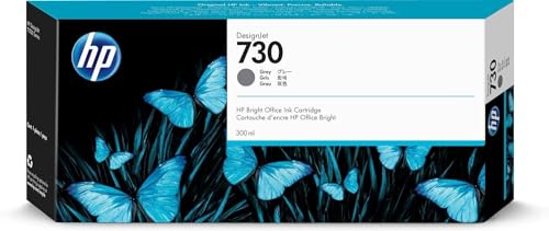 Hp 730 P2V72A, Cartuccia Originale Hp Da 300 Pagine, Compatibile Con Stampanti Hp Designjet Serie T1700, Grigio