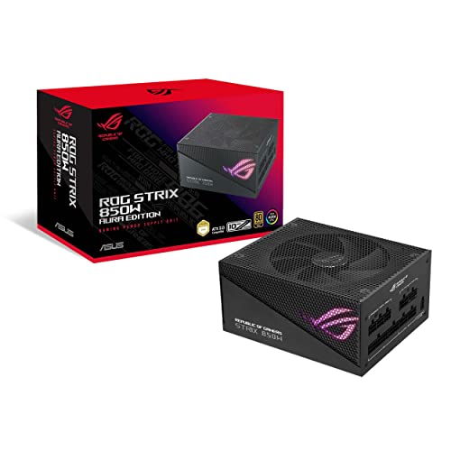 Asus Rog Strix 850W Gold Aura Edition(90Ye00P2-B0Na00), Nero