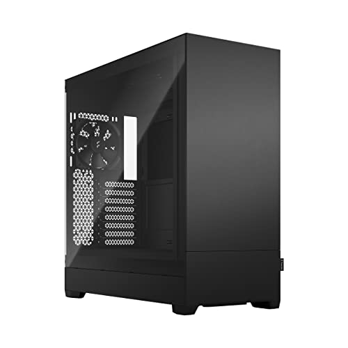Fractal Design Pop Xl Silent Black - Tempered Glass Clear Tint - Bitumen Panel And Sound-Dampening Foam – Tg Side Panel - Four 120 Mm Aspect 12 Fans I