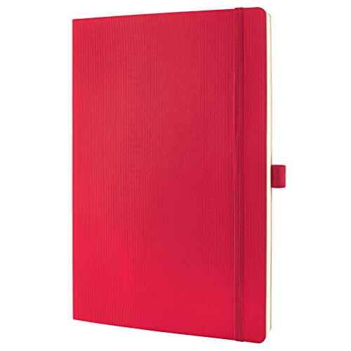 Sigel Co314 Taccuino Premium Con Quadretti, A4, Copertina Flessibile, Rosso, Conceptum